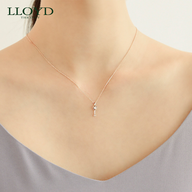 lloyd洛雅蒂正品女10k幸运吊坠 LLOYD海外项链