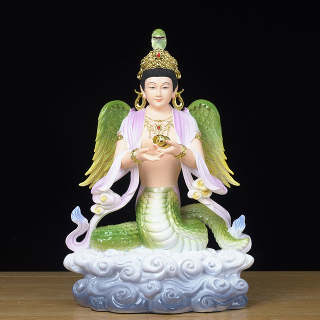 Python statue body snake real body resin home offering