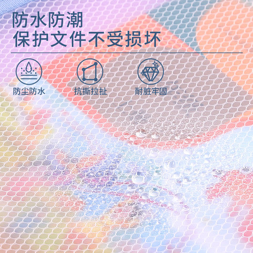 EVA透明网格文件袋厚A4科目分类袋大容量塑料防水拉链式学生拎书袋补习袋文件夹资料试卷收纳袋作业袋补课袋 - 图1
