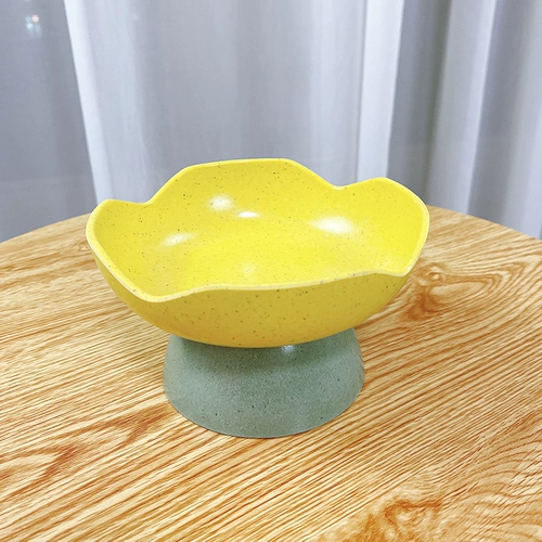 Кошачья чаша бассейн кошачий защита, защищающий шейные кошки бассейн кошки двойная миска для животных продукты плоская лицевая чаша, миска Ганно высокая собака