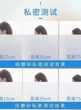 窗户贴纸自带背胶磨砂玻璃自粘防走光卫生间门窗玻璃膜透光不透明