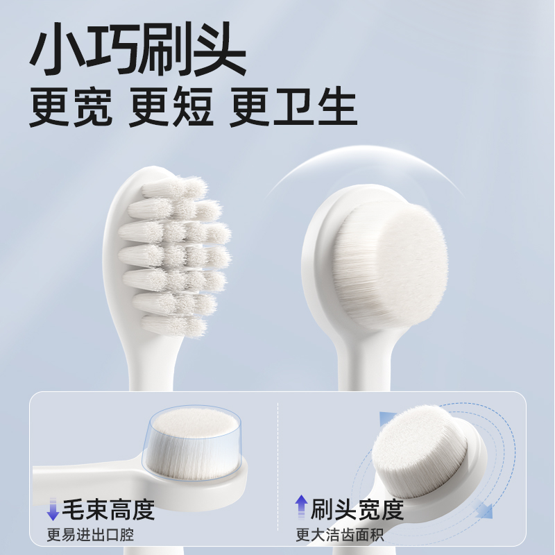 yeesoom孕森儿童软毛牙刷宝宝万毛刷0-1-2-3到6-12岁婴幼儿乳牙刷