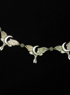 Vintage古着 Moon Night Moth Dream项链
