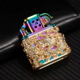 Креативная ветрозащитная ретро старомодная медная зажигалка на керосине для друга, подарок на день рождения