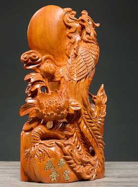 刺史花开富贵风水客厅红木工艺品