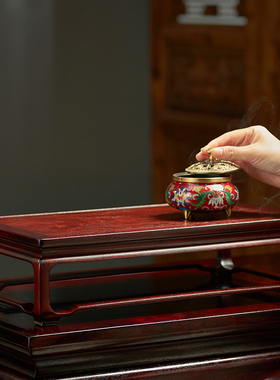 红木佛像长方形奇石盆景工艺品