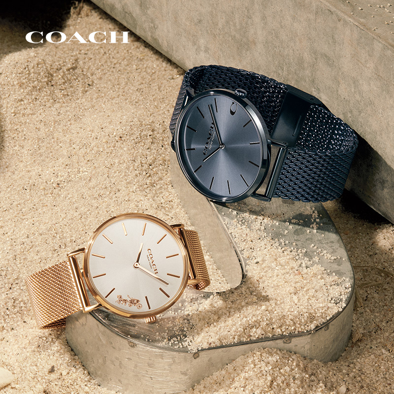 COACH/蔻驰PERRY经典米兰编织日晖纹表盘手表女表
