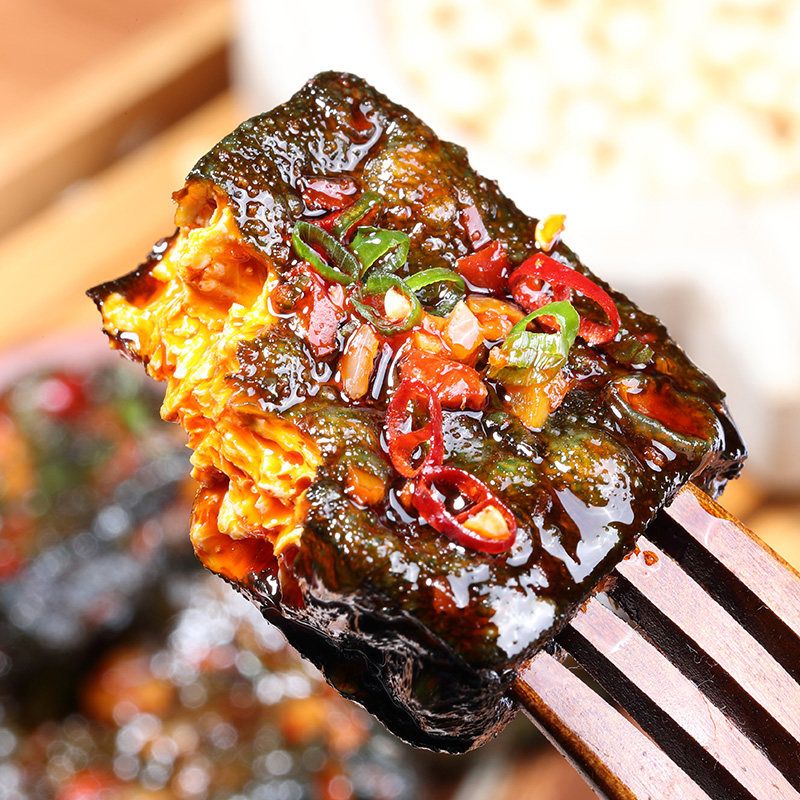 渔米之湘50包油炸经典黑色臭豆腐 常记食品臭豆腐
