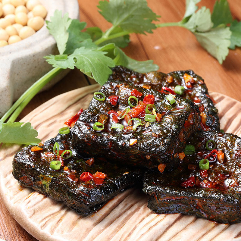 渔米之湘50包油炸经典黑色臭豆腐 常记食品臭豆腐