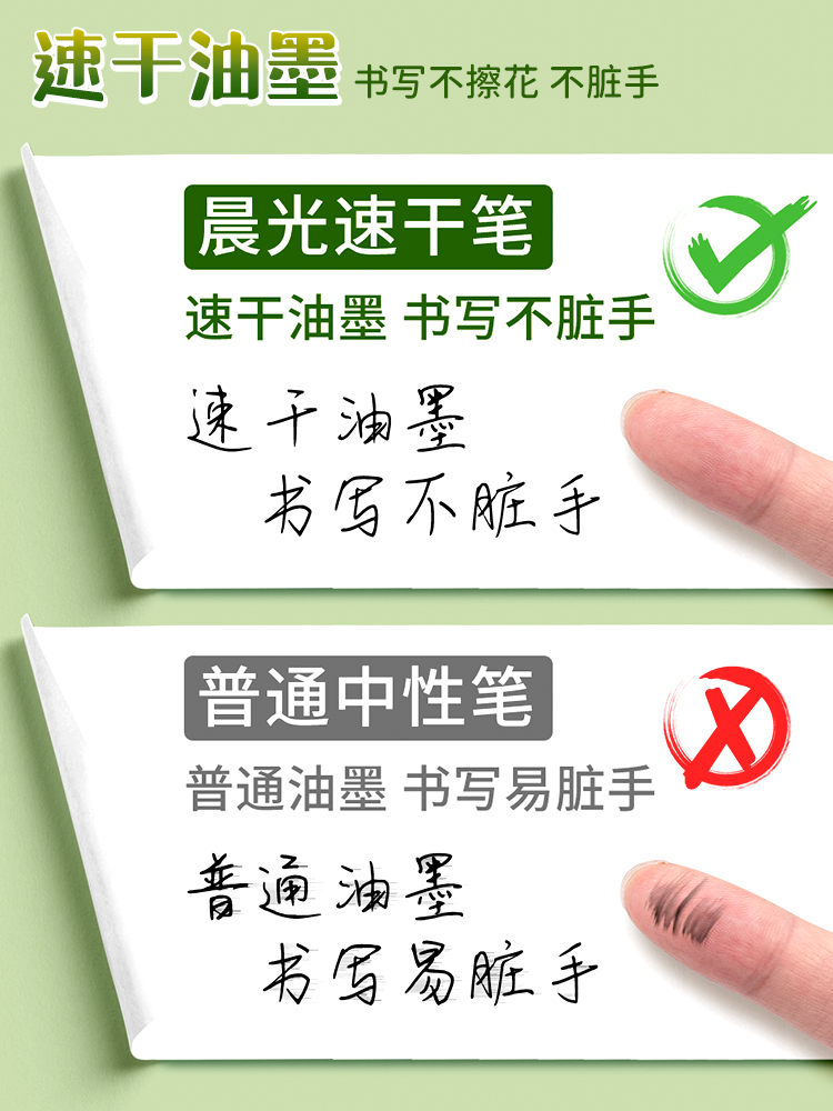 晨光大馥大桂系列按动中性笔中秋桂花香味限定笔学生用速干考试用碳素黑st小分贝静音刷题水笔高颜值大富大贵-图3