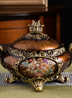 欧式复古轻奢花瓶摆件创意装饰品