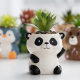 Foreign trade ceramic cartoon animal flower pots hot sale cute cartoon succulent flower pot creative home gardening pots