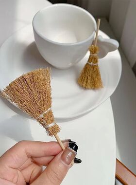 搞怪创意仿真扫把发夹少女可爱侧边刘海鸭嘴夹网红发卡头饰发饰女