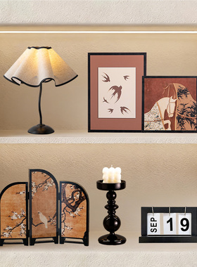 中古风酒柜复古装饰摆件