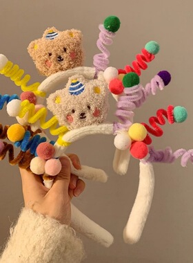 搞怪氛围感卡通洗脸发箍女2026