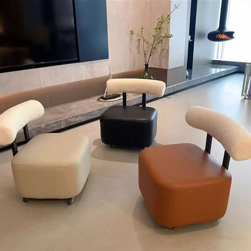 溜溜凳万向轮小凳子家用矮凳沙发凳滑轮小板凳门口换鞋凳小椅子