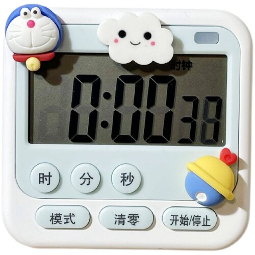 创意卡通可爱学生做题计时器可静音提醒器时间管理器厨房闹钟磁吸 - 图3