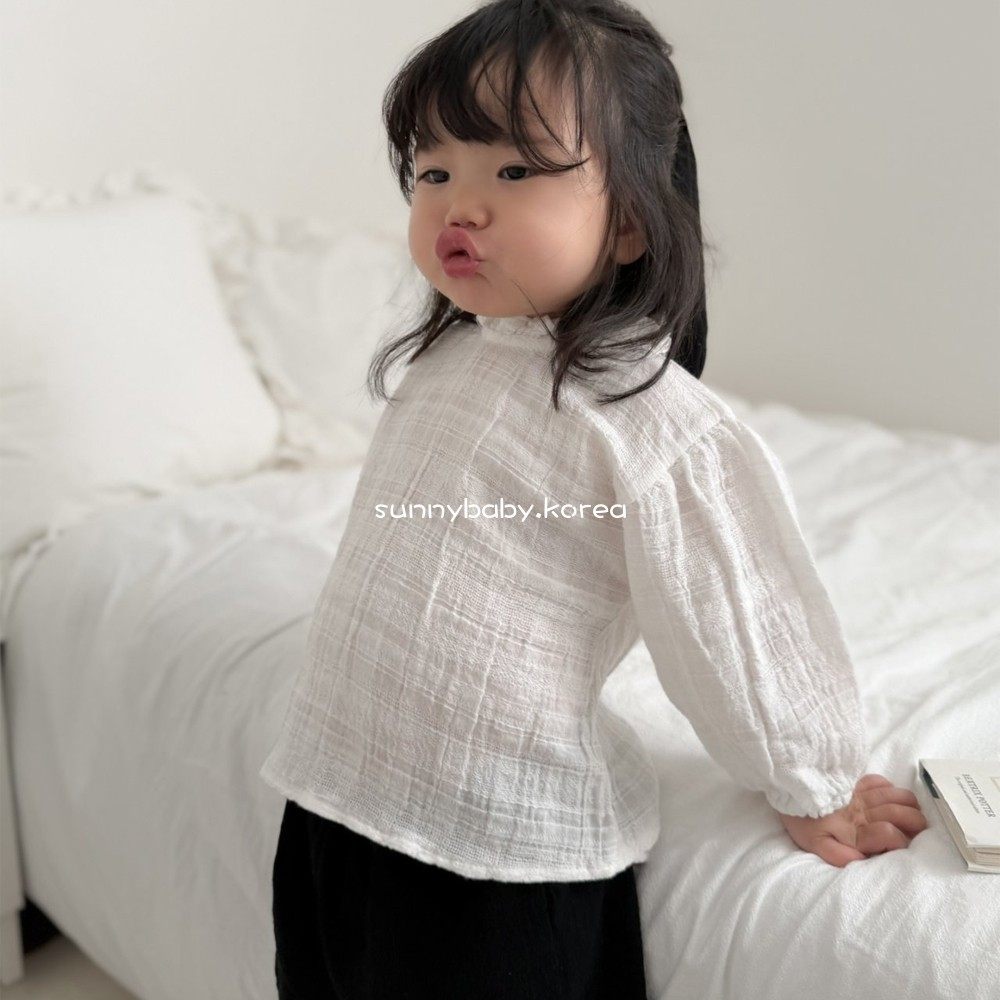 MIMIMARKET韩国童装代购26春女婴童棉柔甜美花苞领宽松娃娃衫T恤,淘宝优惠券,粉丝福利购,淘宝优惠卷