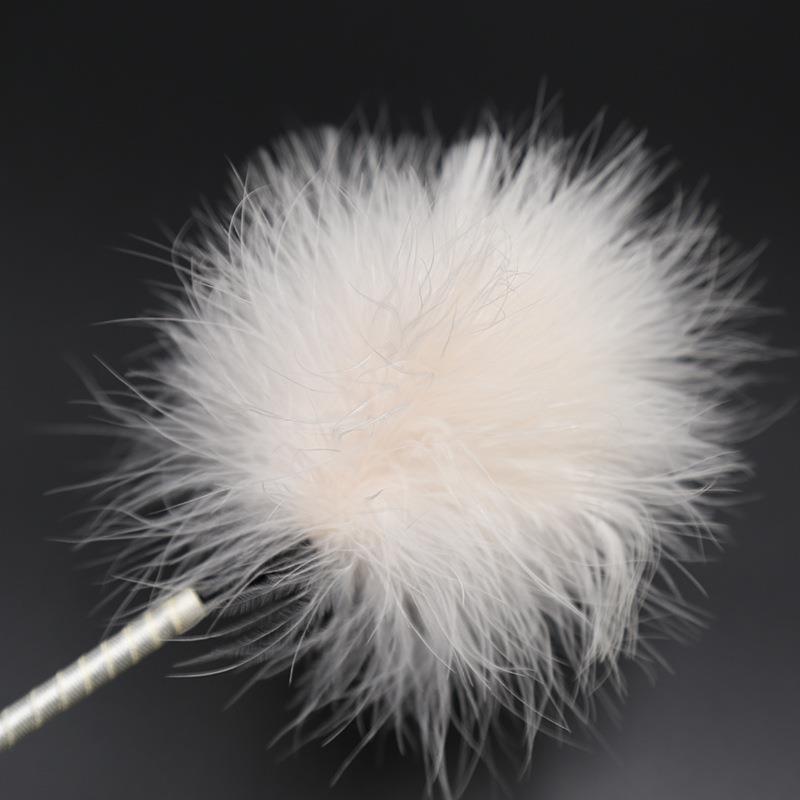 sp实践工具套装马鞭短款白色皮拍子皮鞭绸缎鞭子打屁屁套道具 - 图1