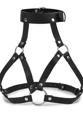 狗牌项圈绳颈环捆绑牵引蝴蝶结炼条用具套装皮革新款口塞欧美真皮