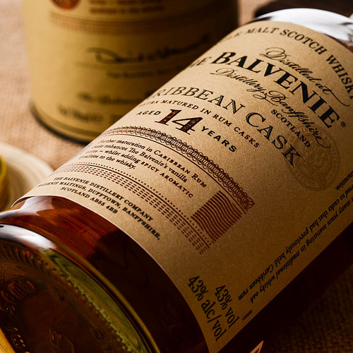 洋酒 BALVENIE 百富14年加勒比桶陈酿 苏格兰单一纯麦威士忌700ml - 图2
