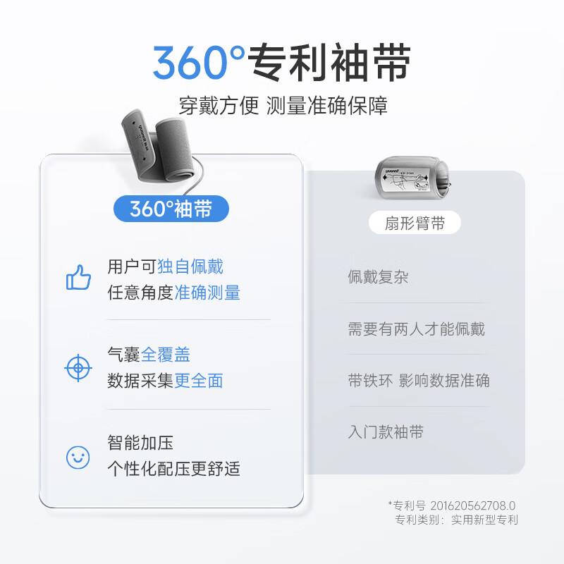 鱼跃电子血压计高精准血压臂式测压仪全自动血压测量仪家用老人