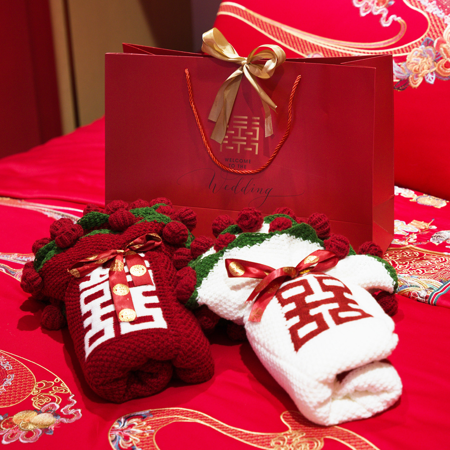 玫瑰花束毯子成品百喜毯新婚结婚订婚高级礼物实用送新人新娘闺蜜,淘宝优惠券,粉丝福利购,淘宝优惠卷