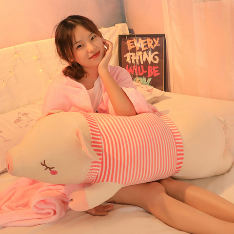 可爱猪公仔毛绒玩具布娃娃床上睡觉夹腿抱枕玩偶生日礼物女生超软