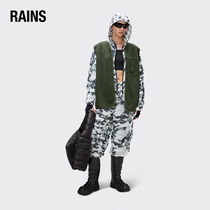 Rains Advanced Senses Short Suede Horse Chia Jacket 2023 New Products Rocking Grain Suede Vest Men and Men Fleece Vest
