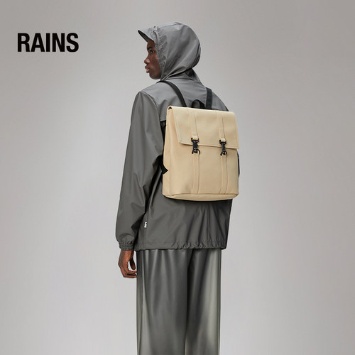 Rains防水面料13L学院电脑双肩包书包旅行通勤男女MSN mini/13310 - 图1