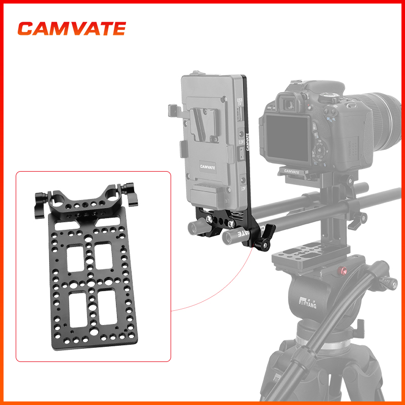 CAMVATE康威特 多功能电池扣板安装板带15mm LWS管夹支架相机1523 - 图0