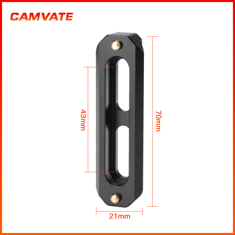 CAMVATE  7cm滑条 手柄滑槽 滑轨 摄像机单反相机兔笼配件1534 - 图2