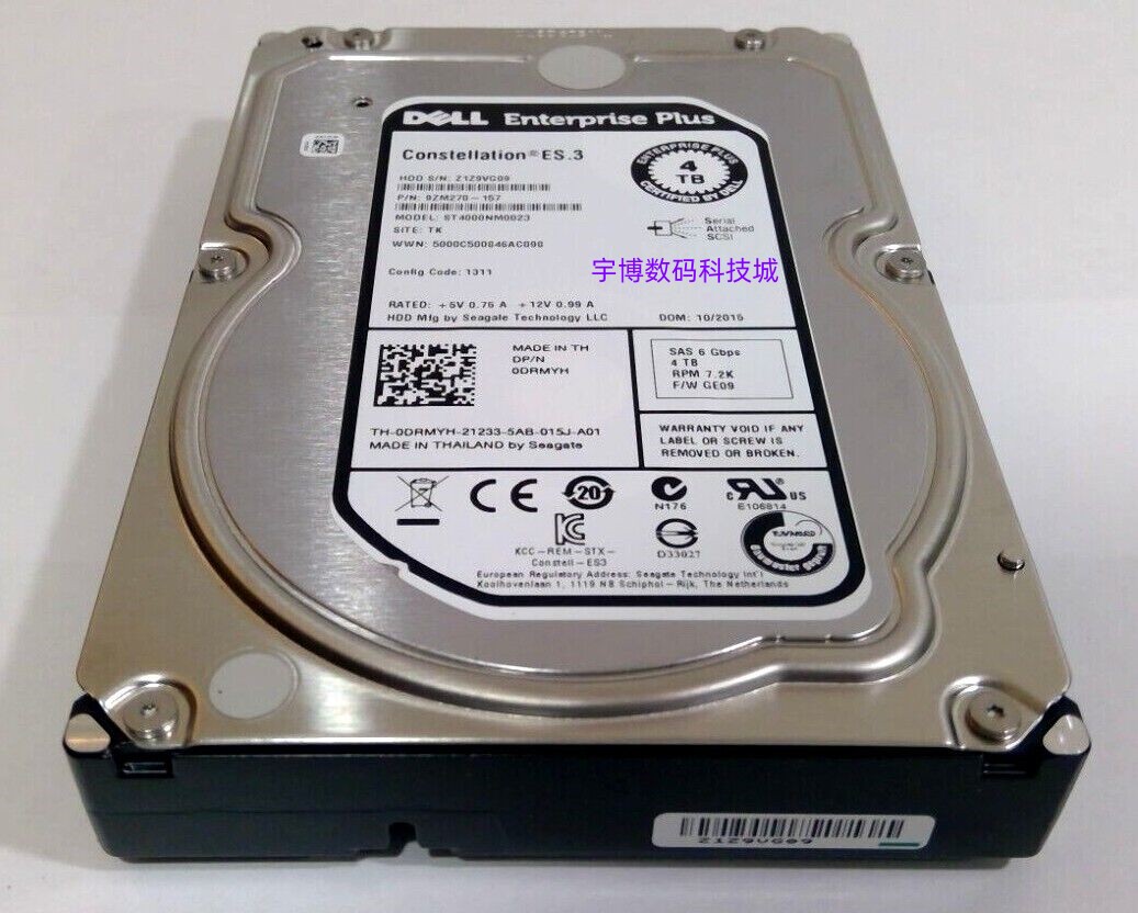 DELL SCv2020 SCv3020 SC4020 SC5020 4T 4TB SAS 0DRMYH存储硬盘 - 图1