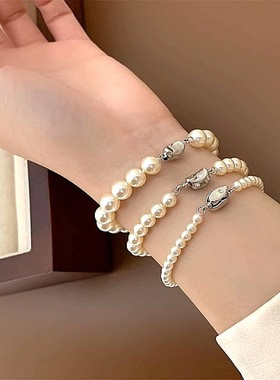 施华家法式珍珠手链新轻奢