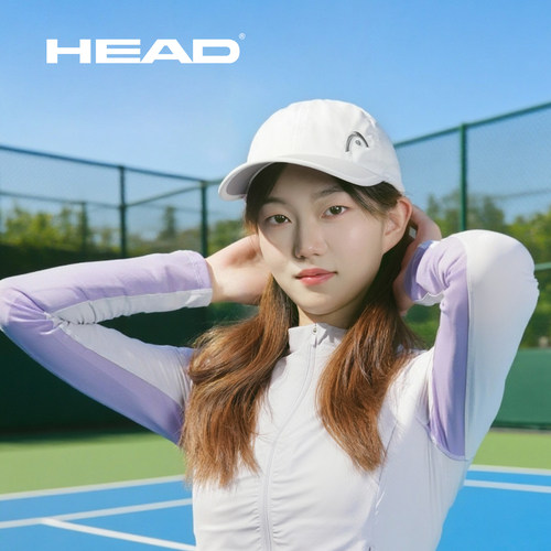 HEAD海德网球帽运动帽防晒帽遮阳男女通用羽毛球户外运动空顶帽子 - 图0