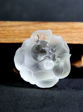 手工雕刻招财私人狐狸吊坠