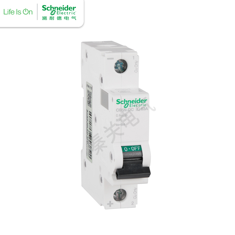 施耐德直流断路器 空气开关IC65N-DC 1P2PC10A-63A直流空开32A16A - 图1
