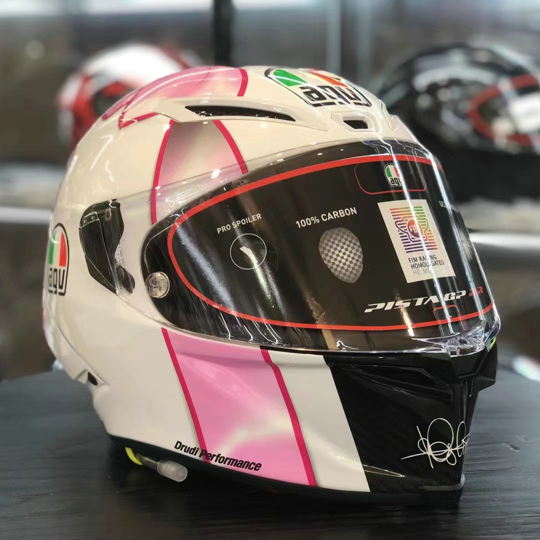 意大利正品AGV Pista GPRR 46罗西蝴蝶结碳纤维限量机车赛车全盔 - 图2