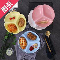 Day-style cutlery Sub-disc Creative Ceramic Divider Pan disc G Plate Triple-Plate Breakfast Saucer 1