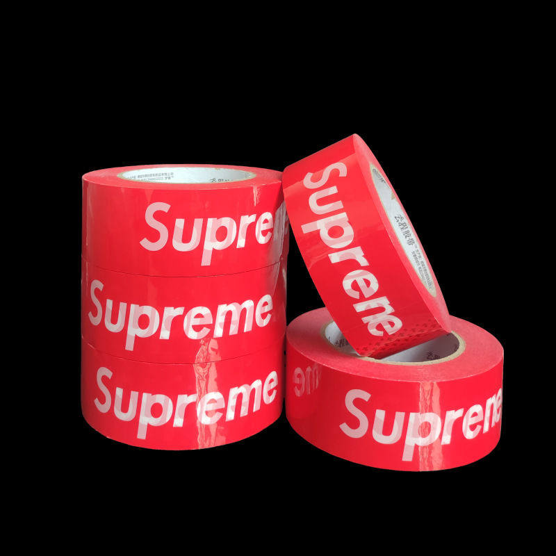 Supreme大号宽潮牌打包胶带潮流捆绑SUP透明胶纸红色黑色封箱胶布,淘宝优惠券,粉丝福利购,淘宝优惠卷