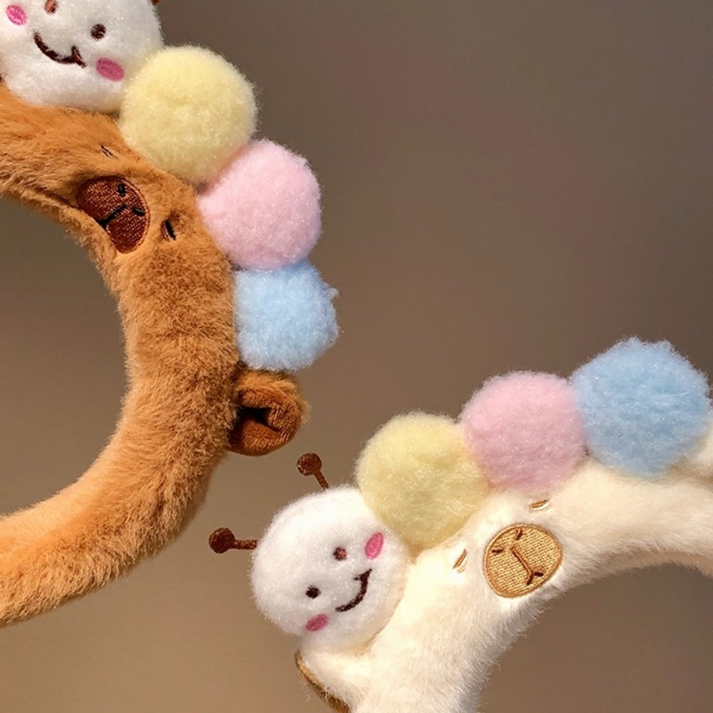 2025秋冬新款高韩系女时尚百搭毛毛虫发箍洗脸头箍发卡头饰发饰,淘宝优惠券,粉丝福利购,淘宝优惠卷