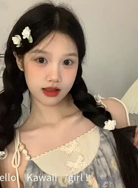 韩系甜美山茶花小发夹