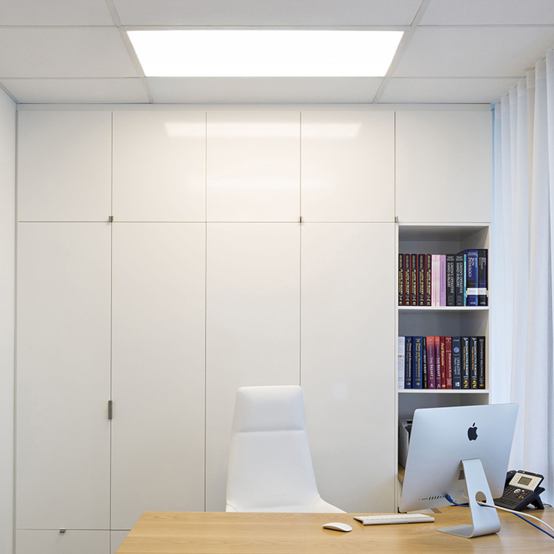 普瑞学习护眼灯嵌入式led石膏板吊顶书桌房长条办公室超薄吸顶灯 - 图2