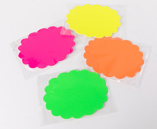 小号荧光爆炸贴POP广告纸彩色标牌创意促销标签价格牌超市商品标价牌空白母婴店水果店价钱牌广告牌活动标签 - 图3