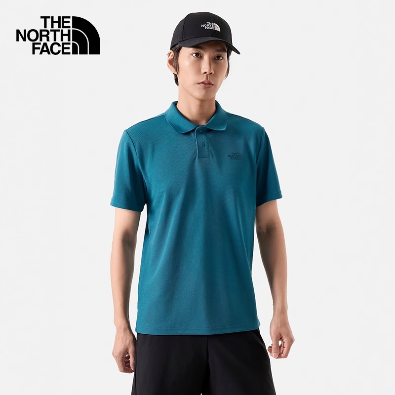 TheNorthFace北面速干短袖POLO衫男2024春夏新款吸湿防晒T恤半袖 - 图0