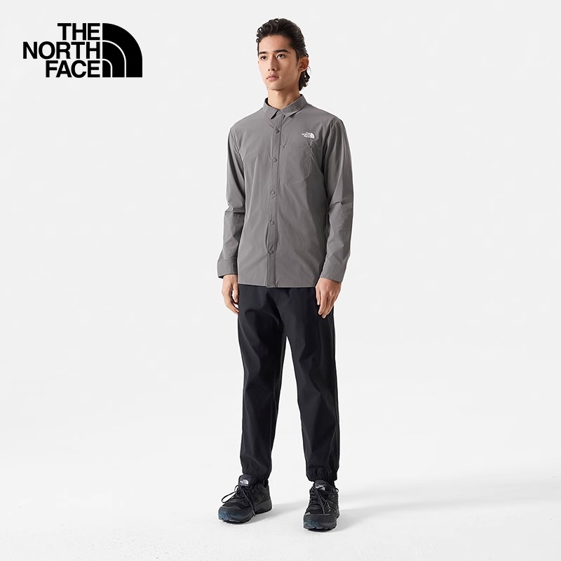 TheNorthFace北面衬衣男2024春夏户外防晒防泼水弹性长袖衬衫4NCQ - 图2