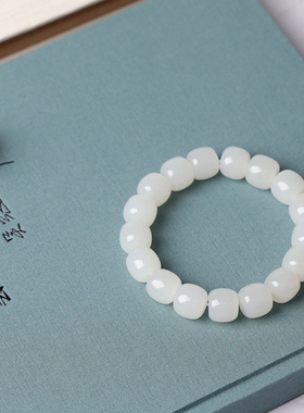 玉匠人18k金镶和田玉和田玉手串