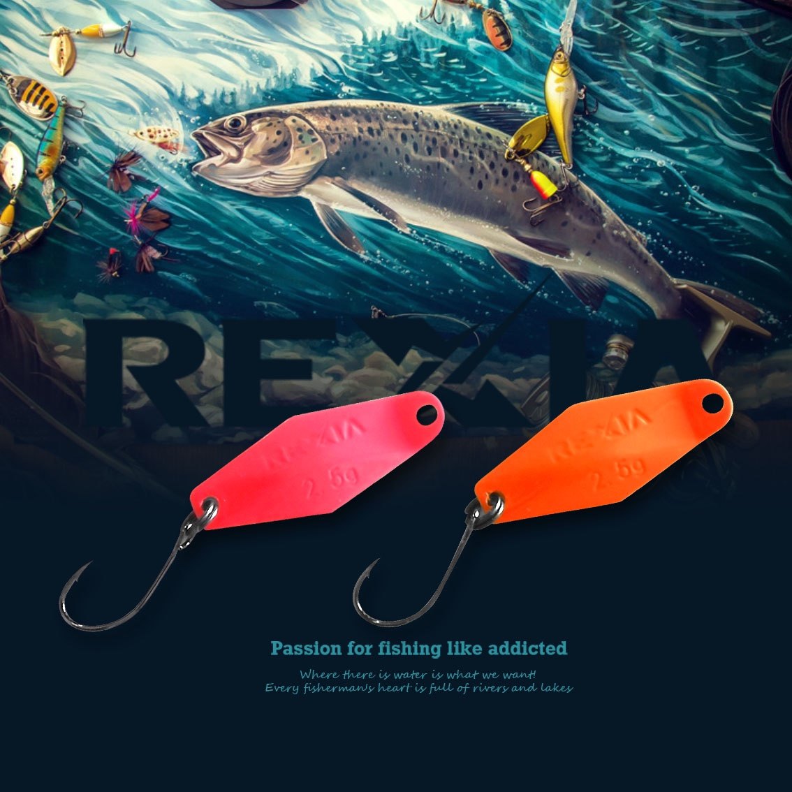 鳟鱼彩色亮片2.5克 鳟鱼马口溪流微物彩色黑坑粉色双面垂钓管理场,淘宝优惠券,粉丝福利购,淘宝优惠卷