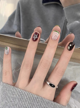 Céleste黑曜石圆形开口戒指女