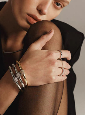 Céleste小众极简开口手镯女